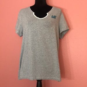 CAT logo women’s short sleeve tshirt. Size XL